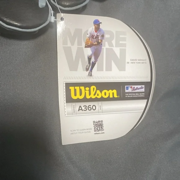 NWT Wilson A360 Youth Black Baseball Glove - Picture 4 of 7